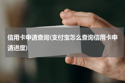 信用卡申请查询(支付宝怎么查询信用卡申请进度)