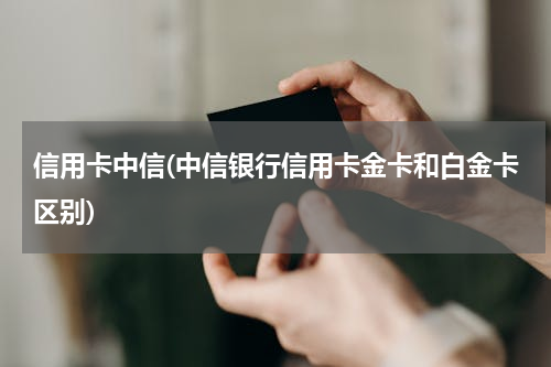 信用卡中信(中信银行信用卡金卡和白金卡区别)