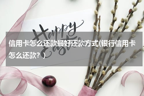 信用卡怎么还款最好还款方式(银行信用卡怎么还款？)