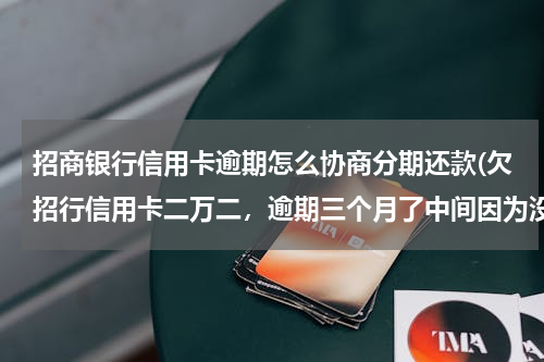 招商银行信用卡逾期怎么协商分期还款(欠招行信用卡二万二，逾期三个月了中间因为没钱还最低还款额，今天想和银行协商还款，但银行方面要求明天)