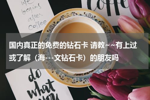 国内真正的免费的钻石卡 请教~~有上过或了解（海---文钻石卡）的朋友吗