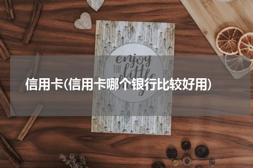 信用卡(信用卡哪个银行比较好用)