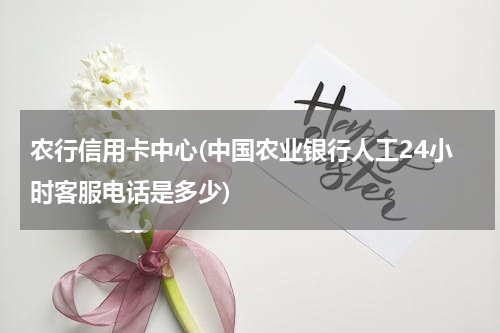 农行信用卡中心(中国农业银行人工24小时客服电话是多少)