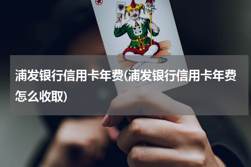 浦发银行信用卡年费(浦发银行信用卡年费怎么收取)