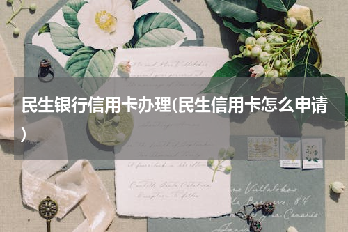 民生银行信用卡办理(民生信用卡怎么申请)