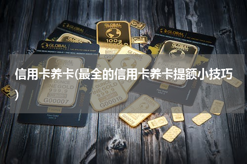 信用卡养卡(最全的信用卡养卡提额小技巧)
