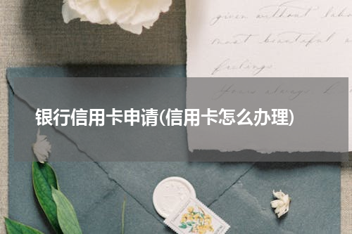 银行信用卡申请(信用卡怎么办理)