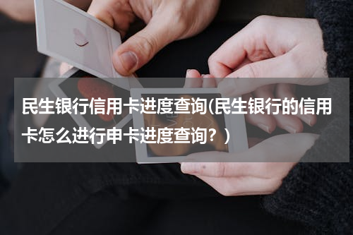 民生银行信用卡进度查询(民生银行的信用卡怎么进行申卡进度查询？)