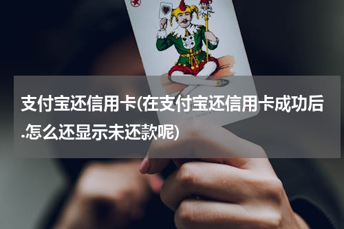 支付宝还信用卡(在支付宝还信用卡成功后.怎么还显示未还款呢)