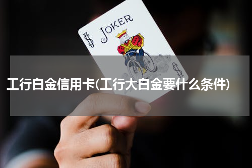 工行白金信用卡(工行大白金要什么条件)