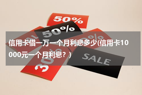 信用卡借一万一个月利息多少(信用卡10000元一个月利息？)