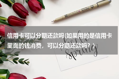 信用卡可以分期还款吗(如果用的是信用卡里面的钱消费，可以分期还款吗？)