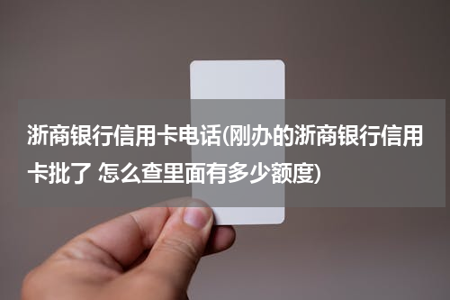 浙商银行信用卡电话(刚办的浙商银行信用卡批了 怎么查里面有多少额度)
