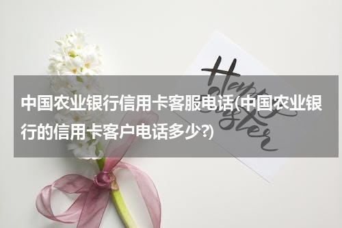 中国农业银行信用卡客服电话(中国农业银行的信用卡客户电话多少?)