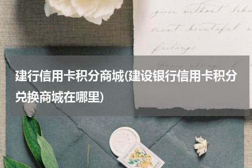 建行信用卡积分商城(建设银行信用卡积分兑换商城在哪里)