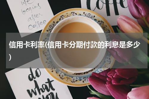 信用卡利率(信用卡分期付款的利息是多少)